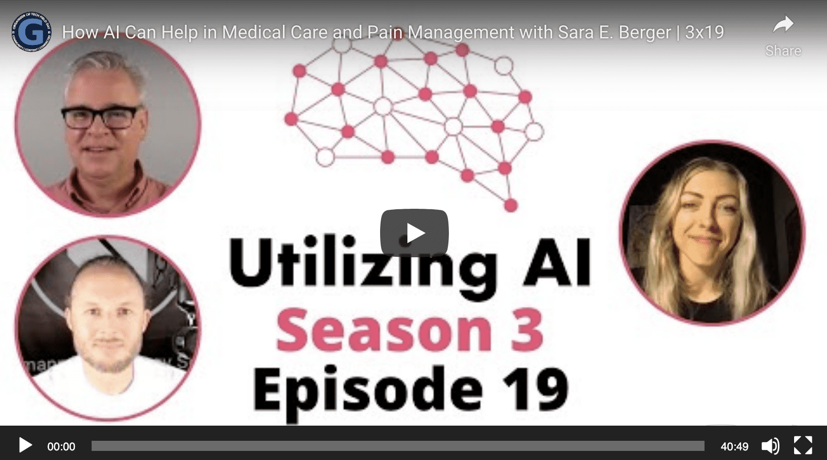 How AI Can Help in Medical Care and Pain Management with Sara E. Berger